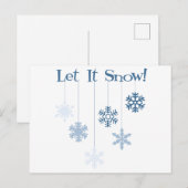 雪を降らせる ポストカード (正面/裏面)