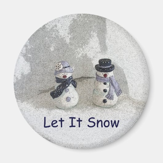 雪を降らせる マグネット (正面)