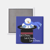 雪を降らせる マグネット (正面/裏面)