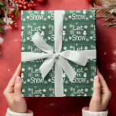 雪を降らせる ラッピングペーパー