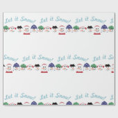 雪を降らせる ラッピングペーパー (フラット)