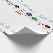 雪を降らせる ラッピングペーパー (角)