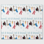 雪を降らせる ラッピングペーパー (フラット)