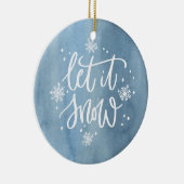 雪を降らせる |休日の写真 セラミックオーナメント (右)