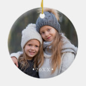 雪を降らせる |休日の写真 セラミックオーナメント (裏面)