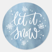 雪を降らせる |休日 ラウンドシール (正面)