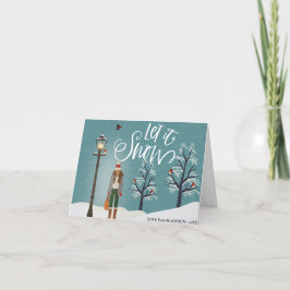 雪を降らせる |冬の鳥と雪の景色 シーズンカード