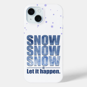 雪を降らせる iPhone 15ケース