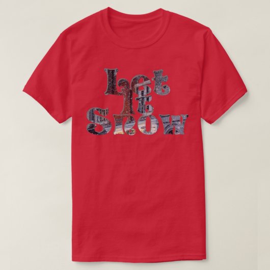 雪を降らせる Tシャツ (デザイン正面)