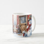 雪を降らせろ七時 コーヒーマグカップ (正面右)