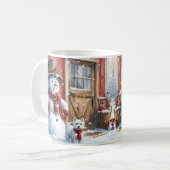 雪を降らせろ七時 コーヒーマグカップ (正面左)