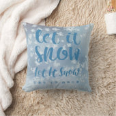 雪を降らせろ雪を降らせろ！ クッション (ブランケット)