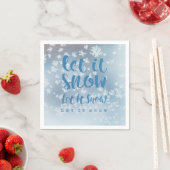 雪を降らせろ雪を降らせろ! スタンダードカクテルナプキン (インサイチュ)