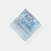 雪を降らせろ雪を降らせろ! スタンダードカクテルナプキン (角)