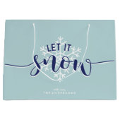 雪を降らせろ！ウィンターホリデー ラージペーパーバッグ (正面)