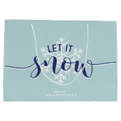 雪を降らせろ！ウィンターホリデー ラージペーパーバッグ (裏面)