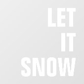 雪を降らせろ |クリスマミニマルスクリーンシンプル白 ウィンドウサイン (シート)