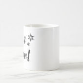 雪を降らせろ！-シンプルバージョン コーヒーマグカップ (中央)