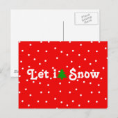 雪を降らせろ！ シーズンポストカード (正面/裏面)