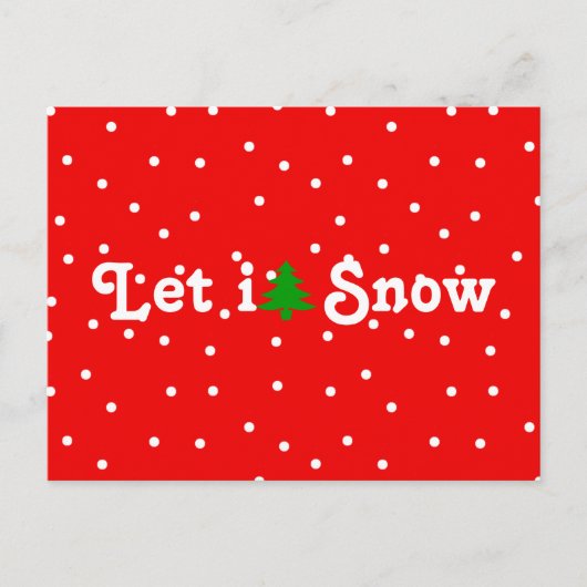 雪を降らせろ！ シーズンポストカード (正面)