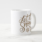 雪を降らせろ ジャンボコーヒーマグカップ (正面右)