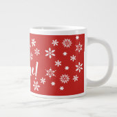 雪を降らせろ! ジャンボコーヒーマグカップ (右)