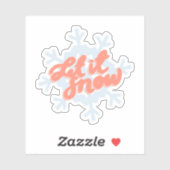 「雪を降らせろ」ステッカー シール (シート)