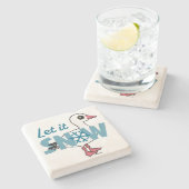 雪を降らせろ！ ストーンコースター (横)