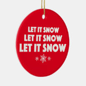 雪を降らせろ！ セラミックオーナメント (右)