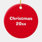 雪を降らせろ！ セラミックオーナメント (裏面)