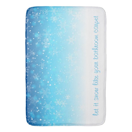 雪を降らせろ バスマット (正面縦)