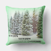 雪を降らせろ！フェスティバルの木の精神 クッション (裏面)