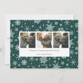 雪を降らせろ | フルフォトホリデーカード シーズンカード (裏面)