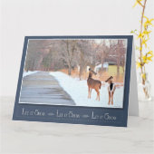 雪を降らせろ！-ブランク カード (黄色い花)