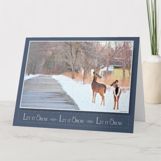 雪を降らせろ！-ブランク カード (正面)