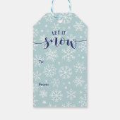 雪を降らせろ！ブルースノーフレーク ギフトタグ (裏面)