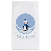 雪を降らせろ！（ペンギン） スモールペーパーバッグ (裏面)