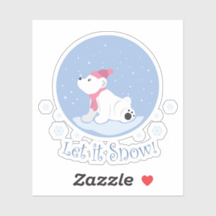 雪を降らせろ！（ホッキョクグマ） シール