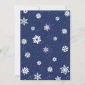 雪を降らせろ！ホリデーパーティー招待状 招待状 (裏面)