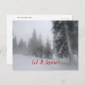 雪を降らせろ! ポストカード (正面/裏面)