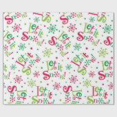 「雪を降らせろ」 ラッピングペーパー (フラット)