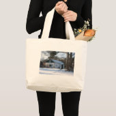 雪を降らせろ! ラージトートバッグ (正面(商品))