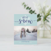 雪を降らせろ!休日の写真 シーズンポストカード (スタンド正面)