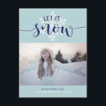 雪を降らせろ！休日の写真 シーズンポストカード<br><div class="desc">美しいクリスマス家族の写真カード。</div>