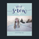 雪を降らせろ！休日の写真 シーズンポストカード<br><div class="desc">美しいクリスマス家族の写真カード。</div>