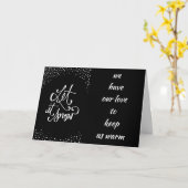 「雪を降らせろ」我々は暖かい私たちに「ミストレ保ート」を持つ カード (黄色い花)