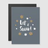 「雪を降らせろ！」 書道グレイモダンクリスマス (正面/裏面)