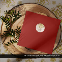 雪を降らせろ！金ゴールドグリッタースノーフレーク