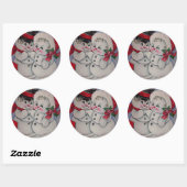 雪を降らせろ。雪だるまガールフレンド ラウンドシール (シート)