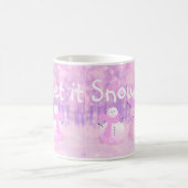 雪を降らせろ!雪だるま コーヒーマグカップ (中央)